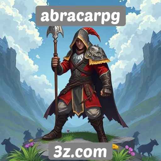 Diversidade de jogos disponíveis no site abracarpg